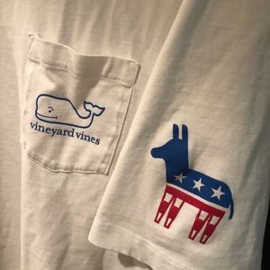 RARE Vineyard Vines Democrat Donkey Tee